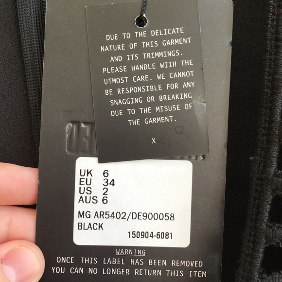 Missguided black mini Tutu dress size 2 - Picture 8 of 8